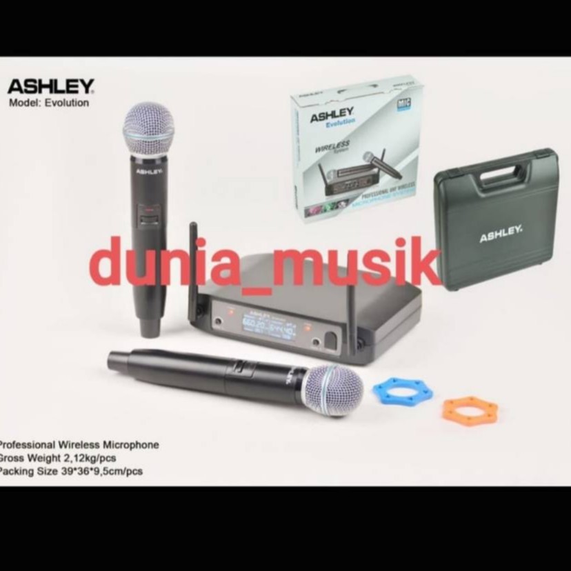 Jual Mic Wireless ASHLEY Evolution Original garansi 1 tahun | Shopee ...
