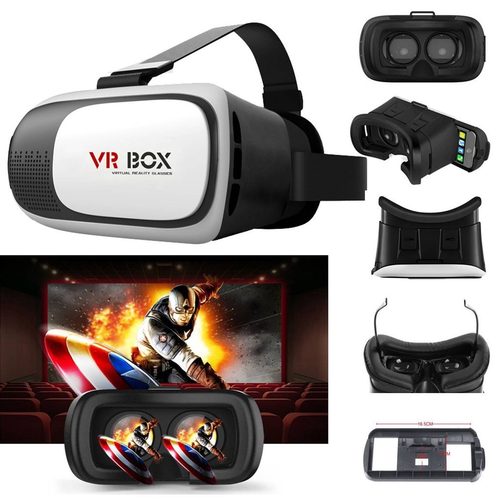 Jual Kacamata VR Box 3D Reality Visual Gaming / 3D Glasses [PM ...