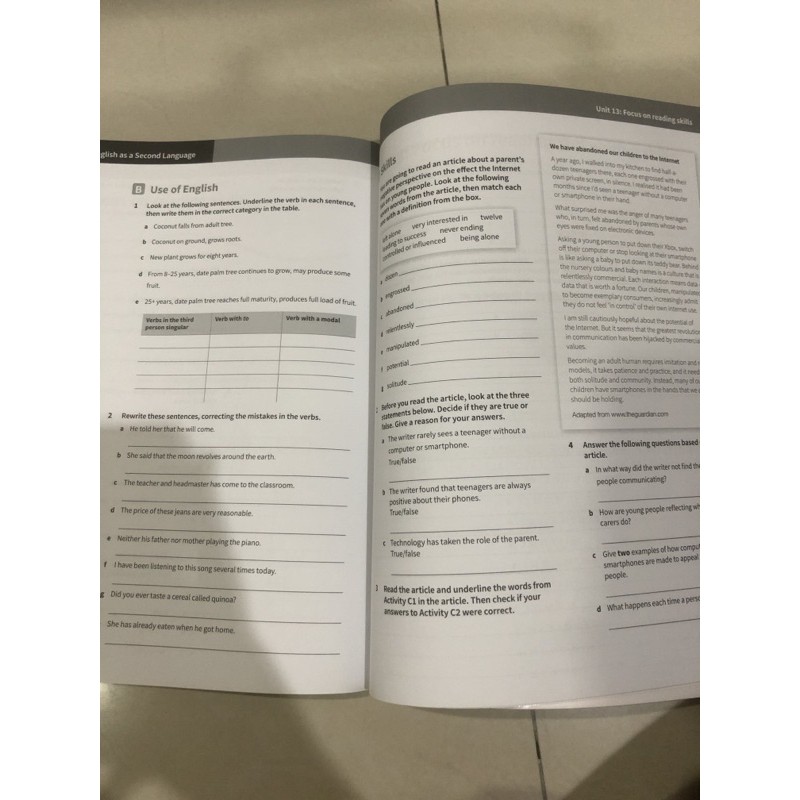 Jual CAMBRIDGE IGCSE ENGLISH AS A SECOND LANGUAGE WORKBOOK | Shopee ...