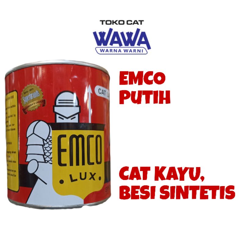 Jual Emco Lux Cat Kayu Dan Besi Putih Kg Kilap Dan Cepat Kering Shopee Indonesia