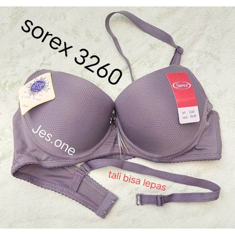 Jual Sorex 3260 Bra Bh Berkawat Busa Tipis Extra Comfort Cup B Kait 2