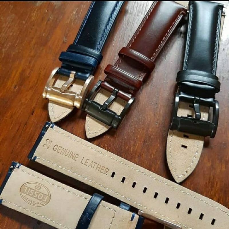 Jual Tali Jam Tangan Fossil Strap Jam FS 4735 Cowok Cewek Kulit Genuine Leather 20mm 22mm 24mm Original Shopee Indonesia