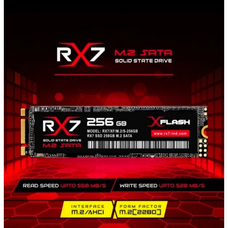 Jual SSD M2 SATA 256GB RX7 | Shopee Indonesia