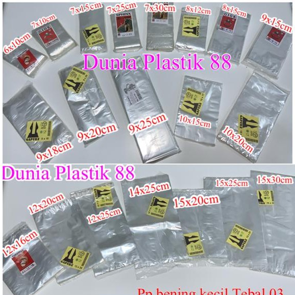 Jual 125gram Kantong Plastik Pp Bening Kecil Kebutuhan Kemas Bungkus