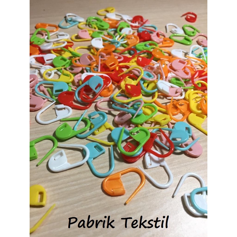 Jual Penanda Rajut / Locking Stitch Marker / Peniti Plastik | Shopee ...