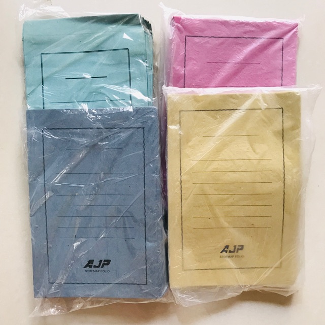 Jual Stop Map Kertas Folio 1 Warna isi 50 pcs | Shopee Indonesia