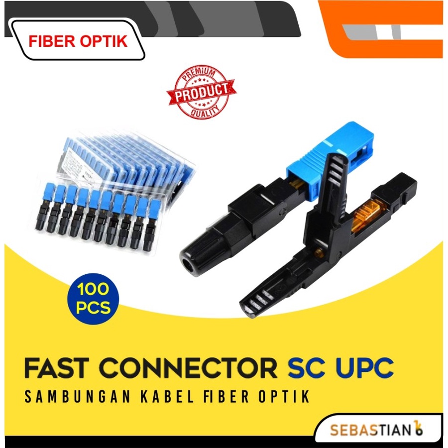 Jual [𝗛𝗶𝗴𝗵 𝗤𝘂𝗮𝗹𝗶𝘁𝘆] 10 PCS Fiber Optic FTTH Fast Connector SC UPC Fast ...