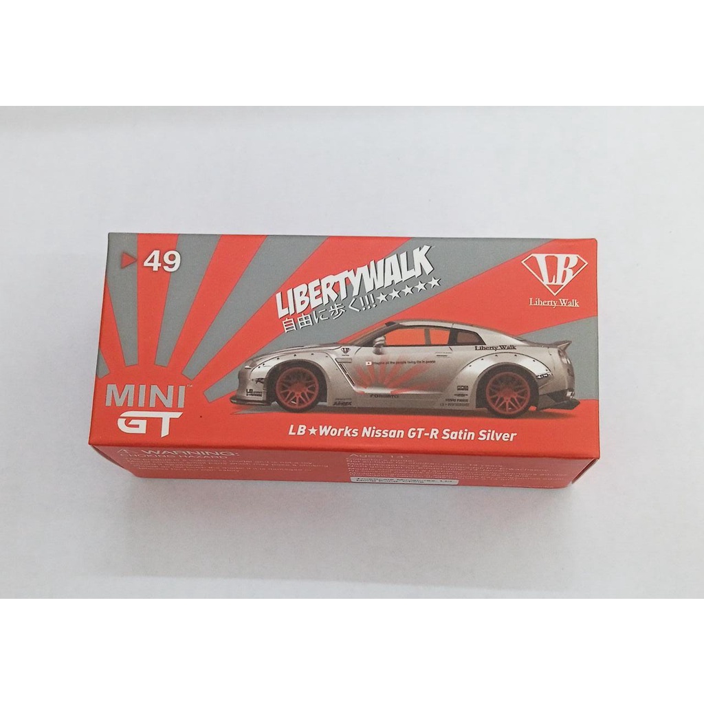 Jual Diecast MINI GT 49 LB Works Nissan GT-R Satin Silver GTR GT R