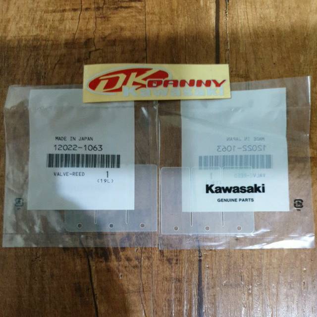 Jual lidah membran valve reed kx 85 original sparepart, 1 set isi 2 ...