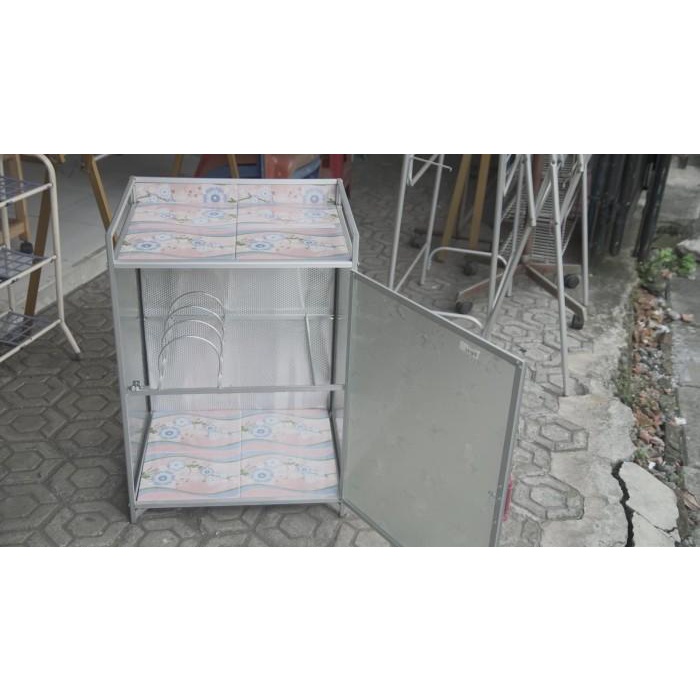 Jual Meja Kompor Aluminium Pintu Bawah Keramik Shopee Indonesia