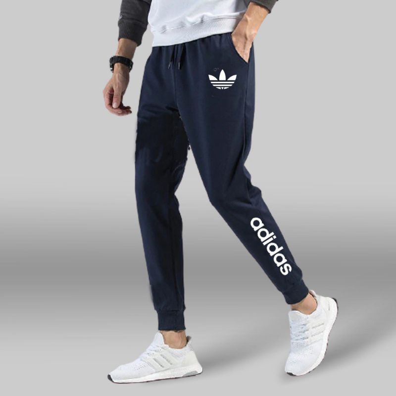 Celana Joger Pria Panjang Sablon Adidas warna hitam grey abumuda navy size  m l xl xxl