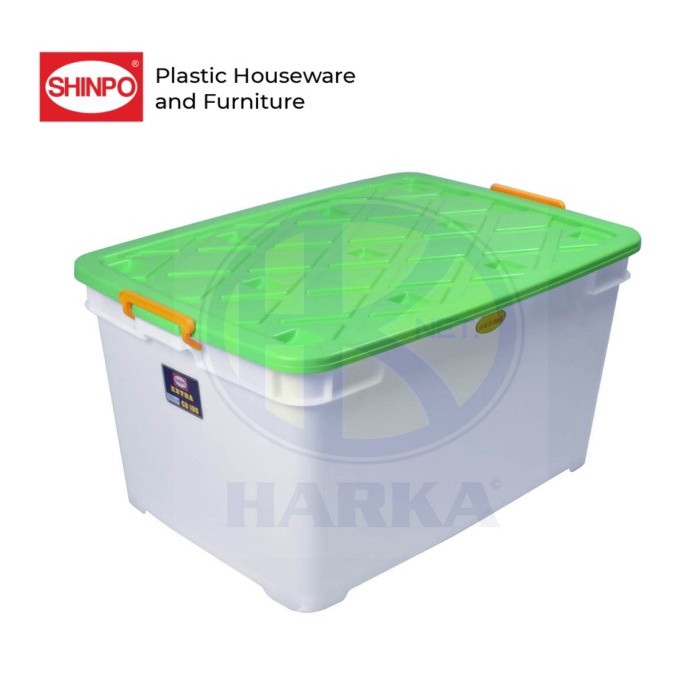 Jual EXTRA CONTAINER BOX KOTAK PENYIMPANAN JUMBO PUTIH BERODA 195 LITER ...