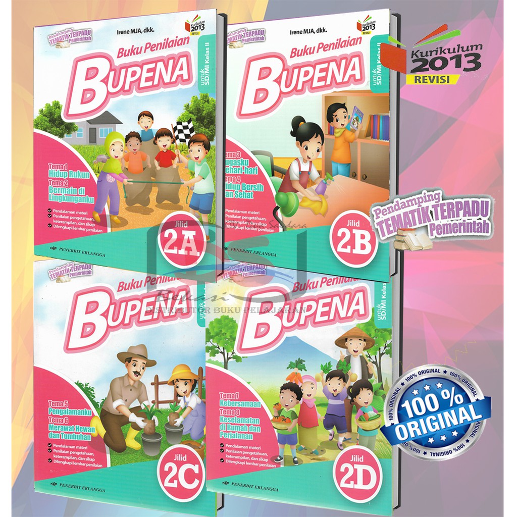 Jual Buku BUPENA Kelas 2 SD Kurikulum 2013 Erlangga | Shopee Indonesia