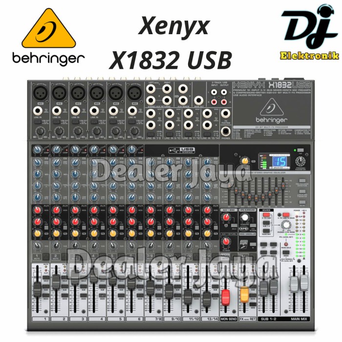 Jual Mixer Analog Behringer Xenyx X 1832 USB / X1832USB 14 channel