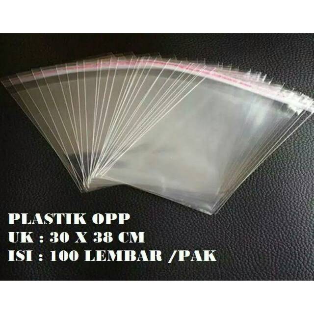 Jual Plastik Opp Ukuran 30x37 Cm Kemasan Baju Bening Shopee Indonesia 0553