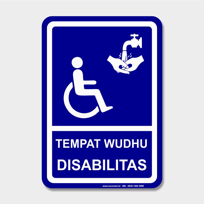 Jual Promo Rambu Wudhu Disabilitas 35cm X 50cm Plat Aluminium Murah Shopee Indonesia 4856