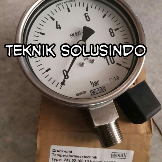 Jual Pressure Gauge Wika Full Original 4 10bar Teknikin78 Juara Shopee Indonesia 9697