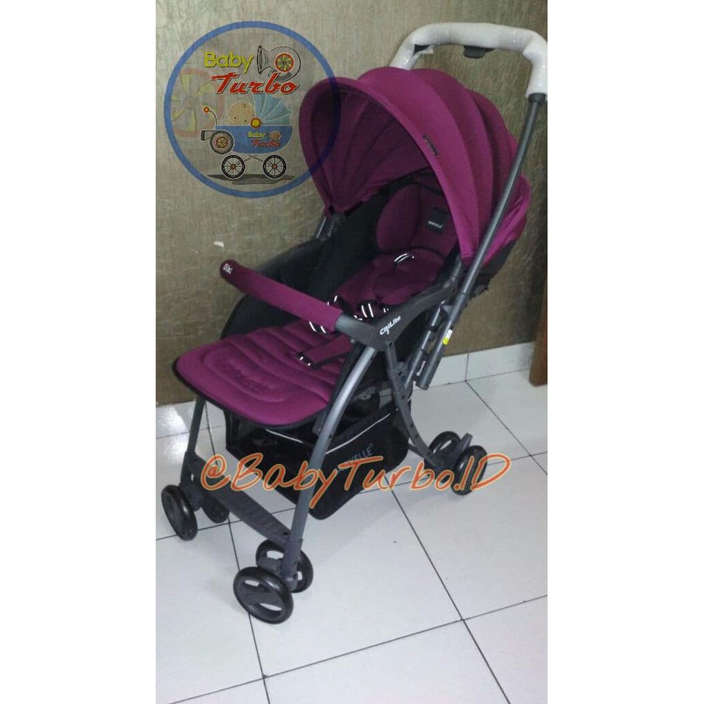 Stroller Bayi Baby Stroller BabyElle Citilite 2 S606 Blue Ekslusif