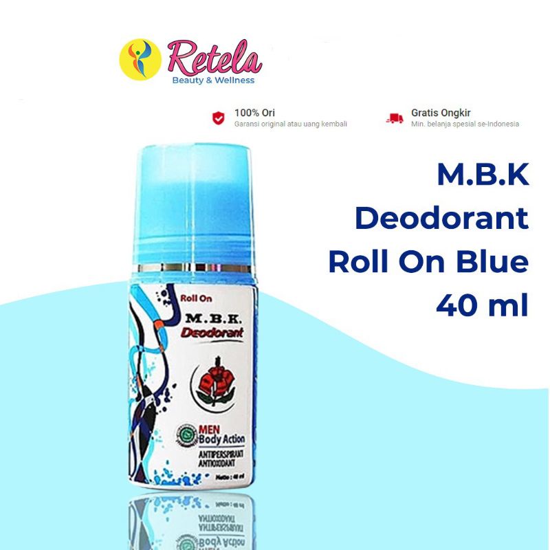 Jual MBK Roll Deodorant Roll On Isi 40 ml | Shopee Indonesia