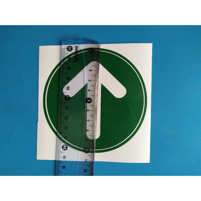 Jual stiker TANDA PANAH HIJAU BULAT 10CM | Shopee Indonesia