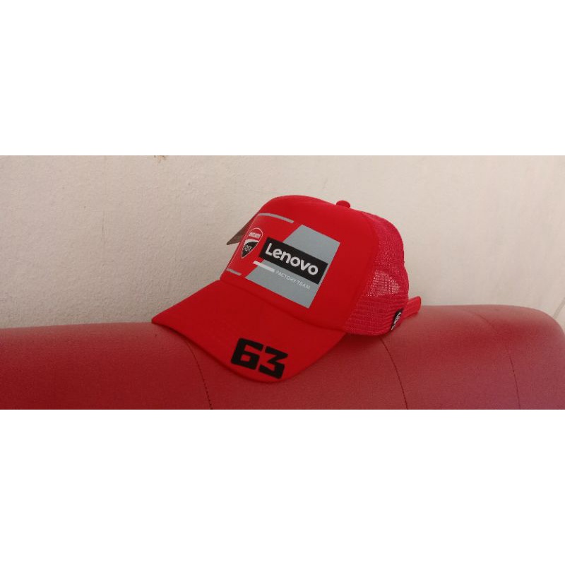 Jual Topi Trucker Ducati Lenovo factory Racing motogp TIC | Shopee ...