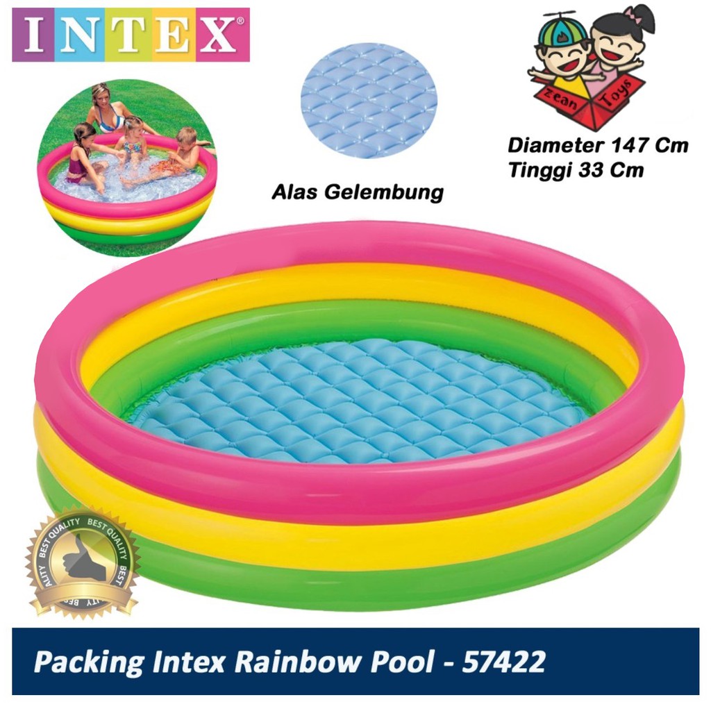 Jual INTEX Kolam Anak Mandi Bola Renang JUMBO Merk Intex Pelangi #57422 ...