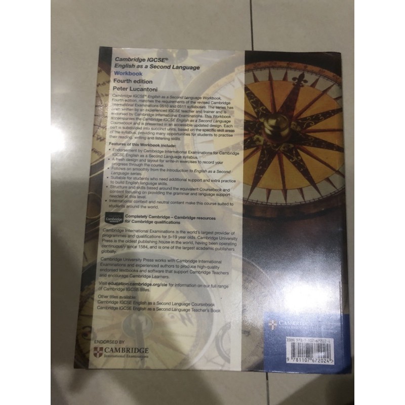 Jual CAMBRIDGE IGCSE ENGLISH AS A SECOND LANGUAGE WORKBOOK | Shopee ...