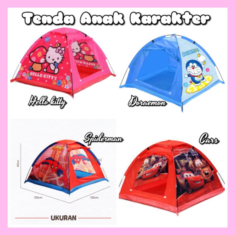 Promo MAINAN TENDA CAMP SPIDERMAN COWOK /MAINAN TENDA ANAK Diskon 28% di  Seller Yukbelanja Shop - Harapan Jaya, Kota Bekasi