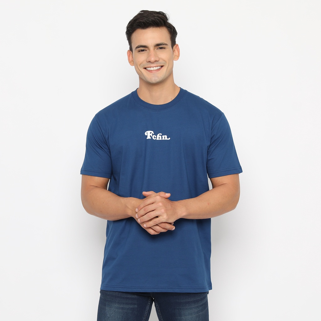 Jual FICHINO T-Shirt Basic Fchn Blue | Shopee Indonesia