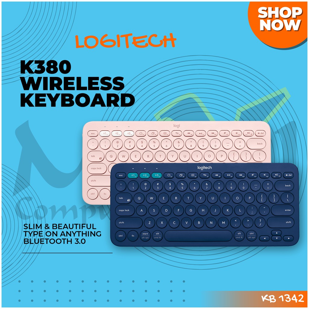 Jual Logitech K380 Multi-Device Slim & Beautiful Wireless Bluetooth ...