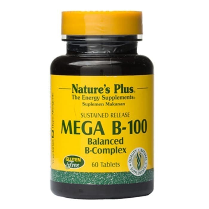 Jual Mega B-100 Vitamin Anti Stress Saraf Balanced B-Complex Natures ...