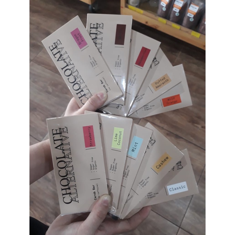 Jual CHOCOLATE ALTERNATIVE CAROB BAR PUFFED AMARANTH 50GR Shopee Indonesia