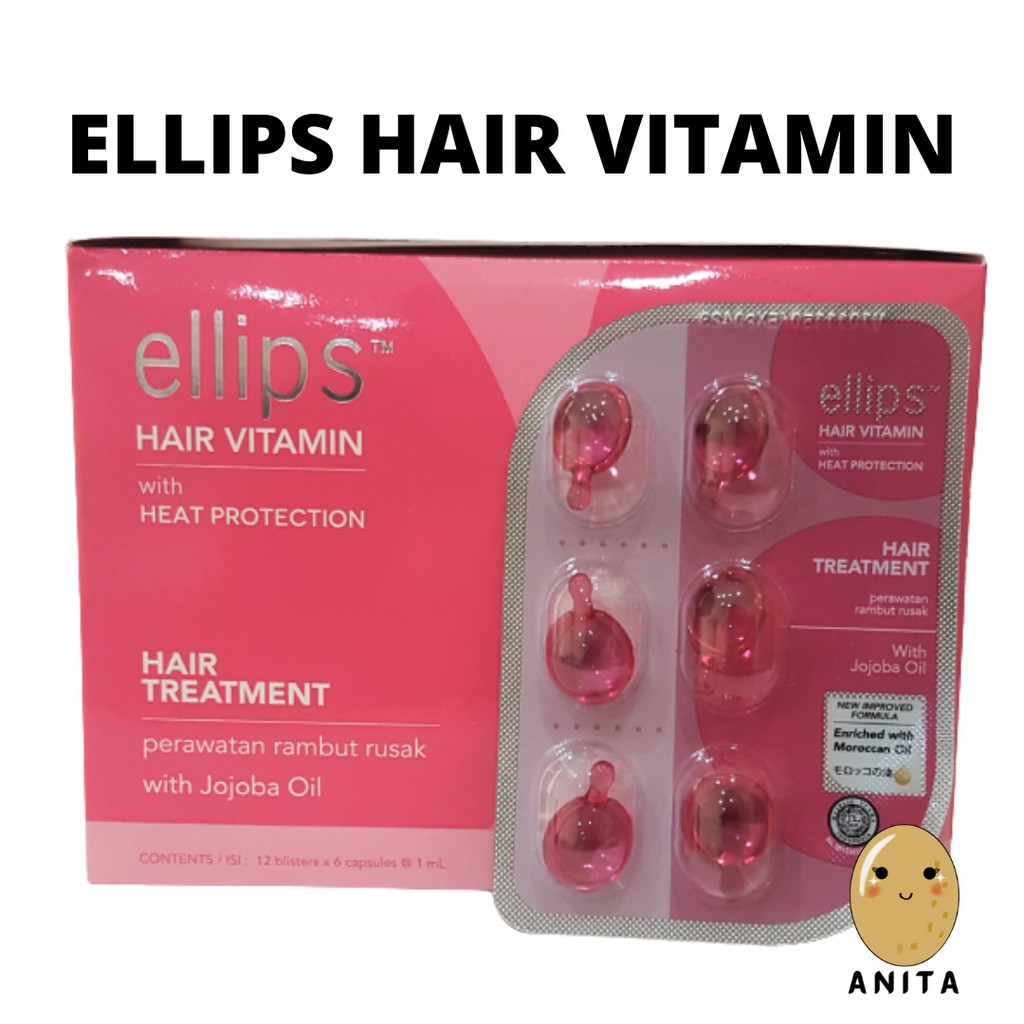 Jual Elips Hair Vitamin Rambut Pink Vitamin Rambut Elips Blister Sachet Isi 6 Shopee Indonesia