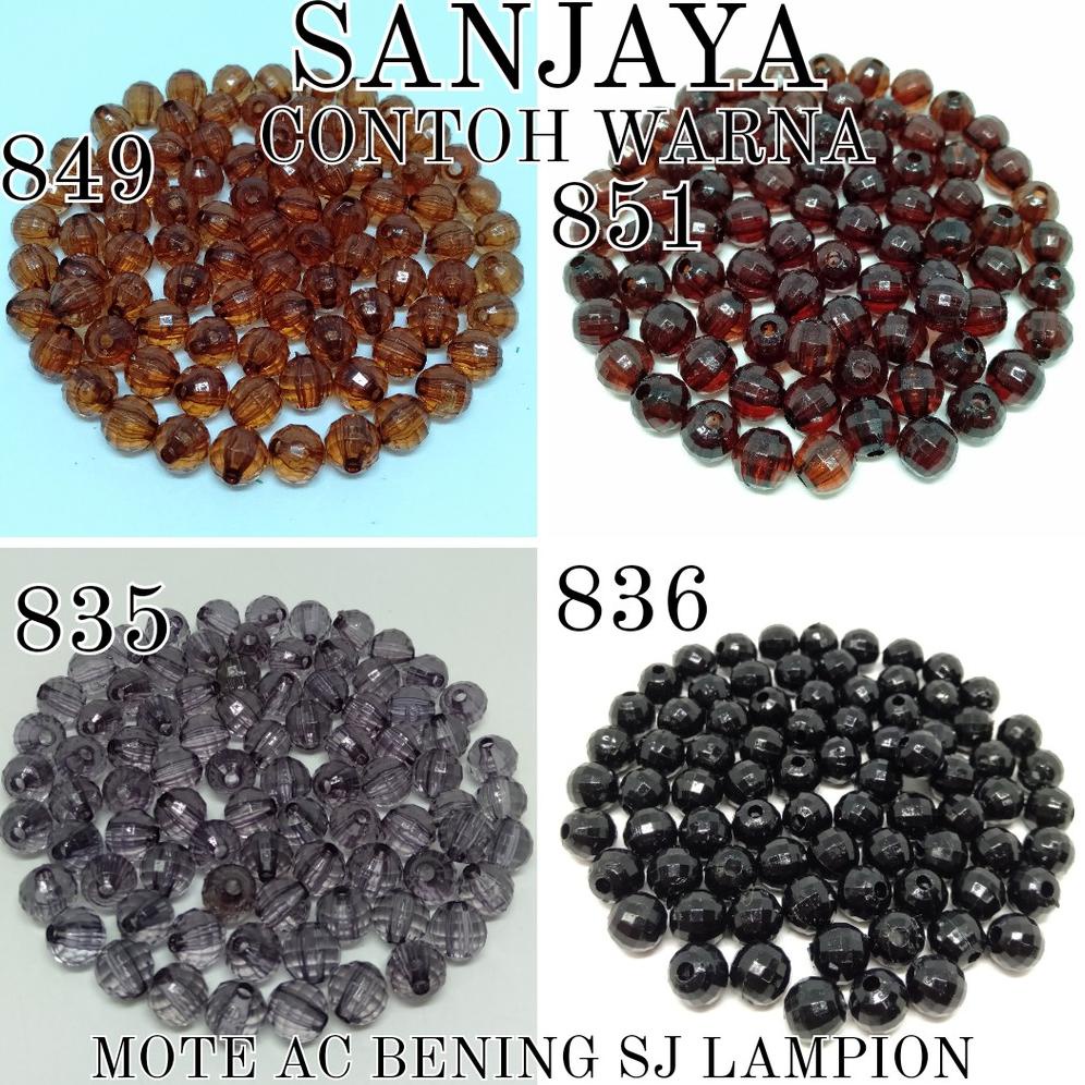 Jual Mote Bening / Manik Akrilik Lampion / Manik Bening Bola Dunia ...