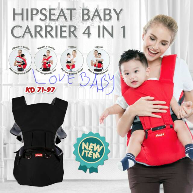 Jual Kiddy Gendongan Hipseat baby carrier 4in1 ( kr 7197 ) Shopee