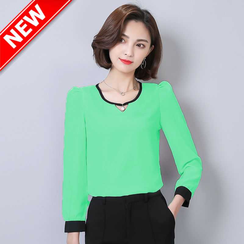 Jual Blus Wanita Dewasa Tangan Panjang Gaya Korea Shizuka Shopee