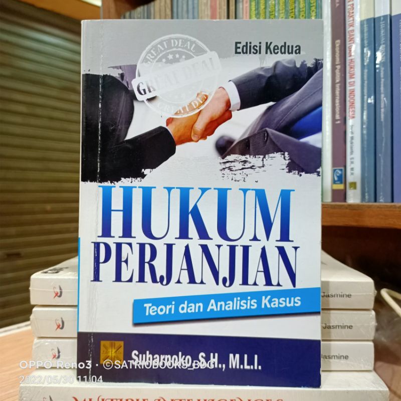 Jual HUKUM PERJANJIAN Teori Dan Analisis Kasus. EDISI KEDUA. SUHARNOKO ...