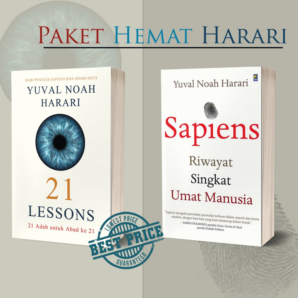 Jual Paket Yuval Noah Harari - 21 Lessons & Sapiens | Shopee Indonesia