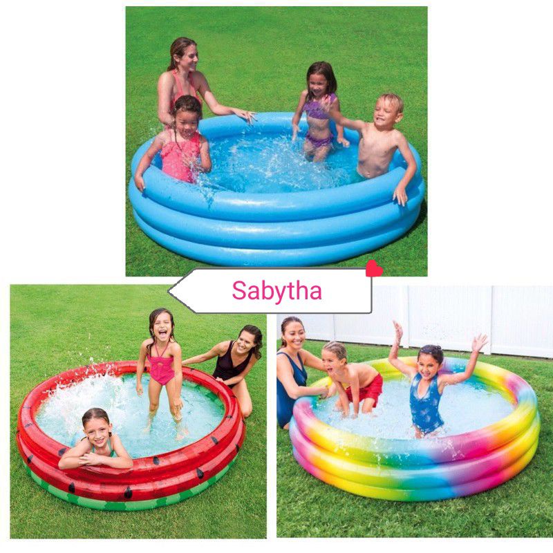 Jual Rainbow Pool JUMBO 168cm INTEX #58449 | Shopee Indonesia