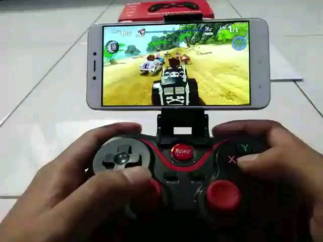 Jual Gamepad Bluetooth Controller X3 + Holder Smartphone Android Game ...