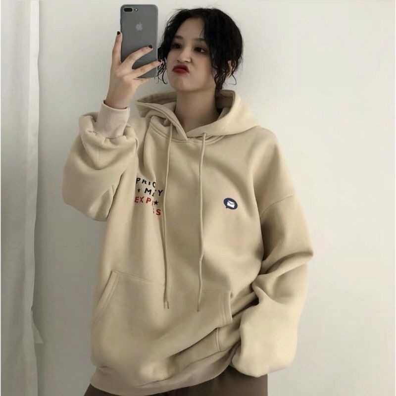 Jual Sweater Hoodie Oversize Expres mail Korean Style Size M.L.XL Sweater Hoodie Wanita Oversize kekinian Shopee Indonesia