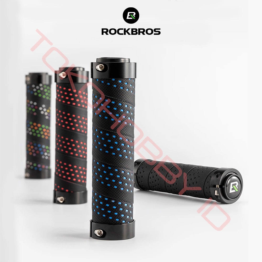 ROCKBROS Manopole Bici, Impugnatura Per Manubrio Ergonomiche