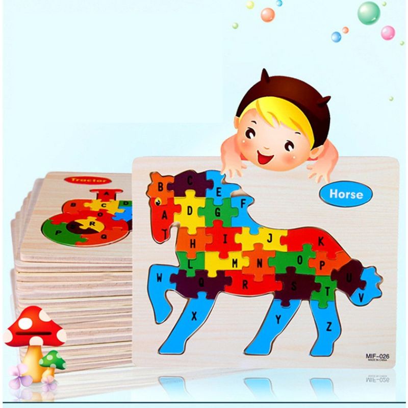 Jual PUZZLE KAYU ABC ALFABET | MAINAN JIGSAW BENTUK BINATANG | Shopee ...