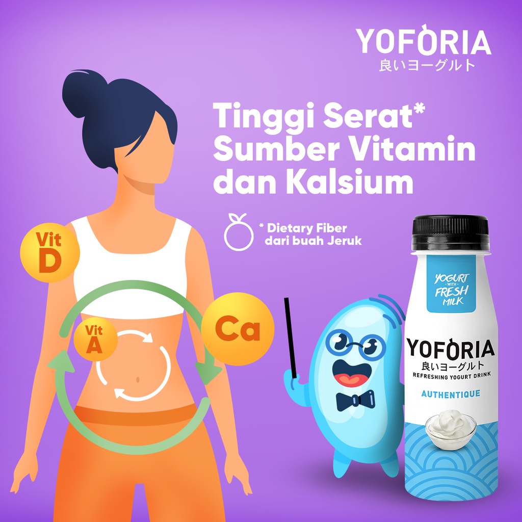 Jual Yoforia Yogurt Drink 6 in 1 - Blueberry & Berry Smooth (Mix ...