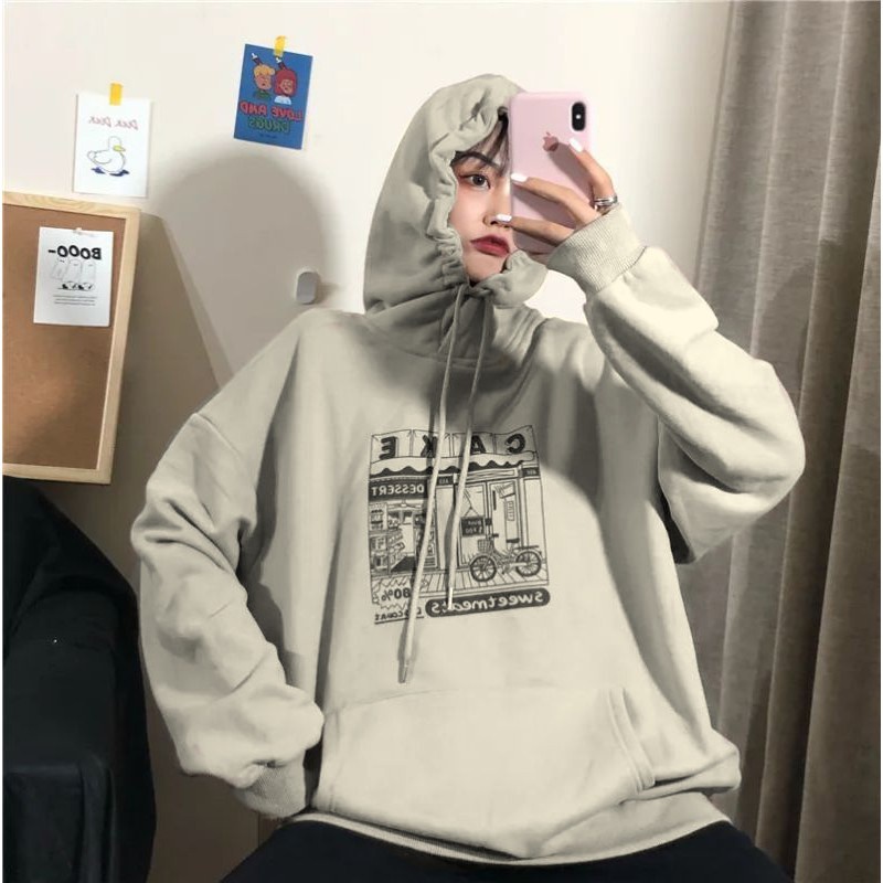 Hoodie oversize 2025 di shopee