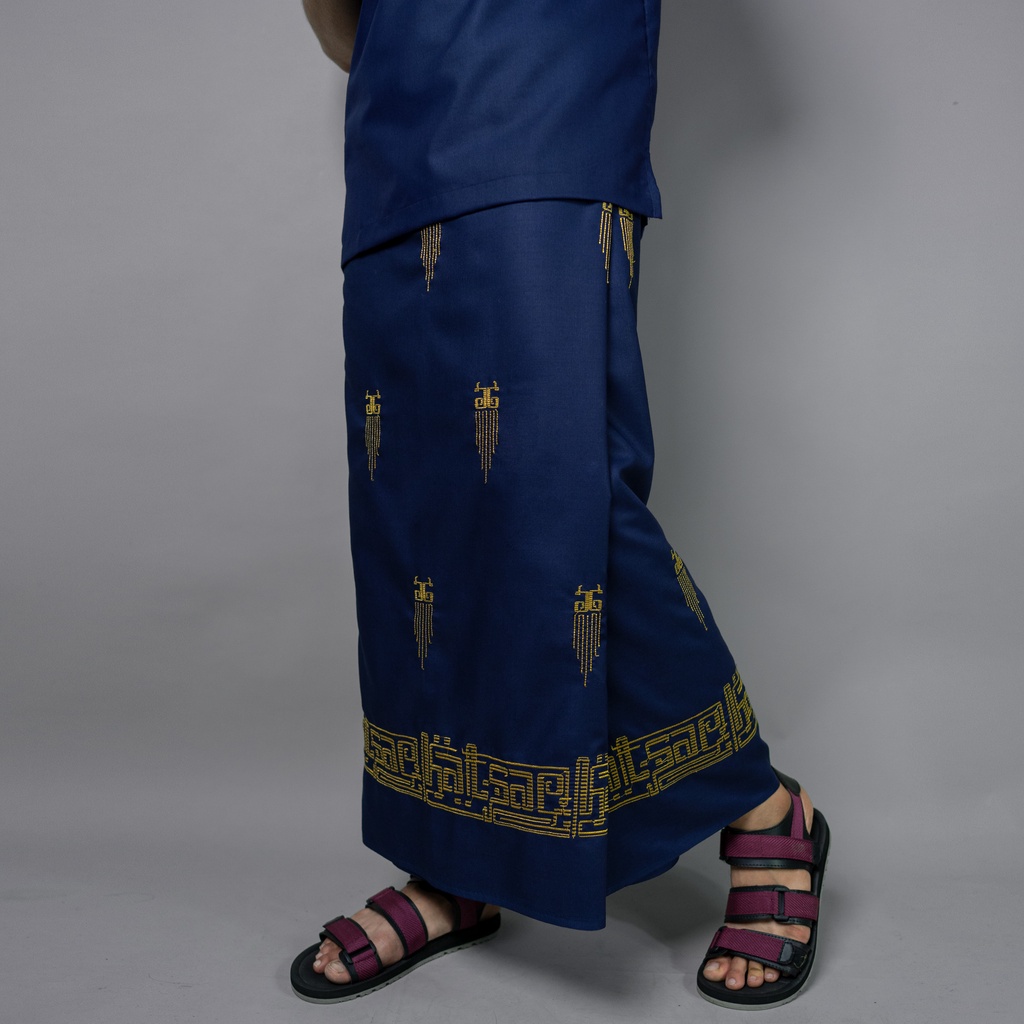 Jual Katsae - Sarung Bordir Motif JAVA Bordir Timbul Sarung Navy Pria ...