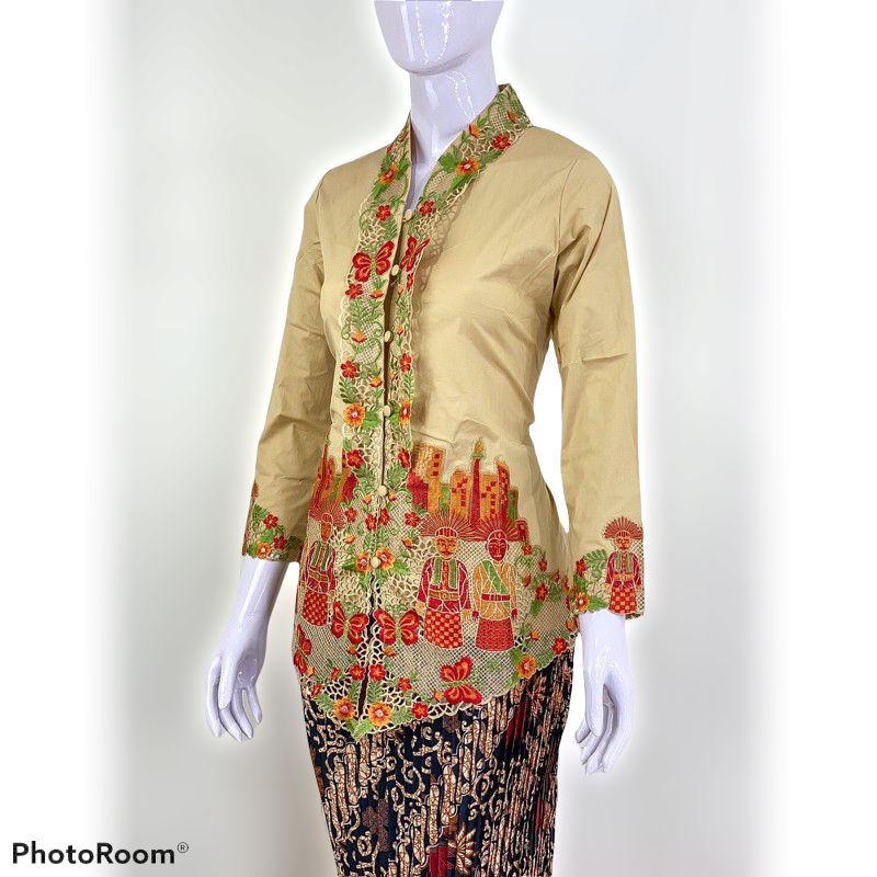 Jual Kebaya Encim Ondel Ondel Atasan Bordir Ondel Ondel Best Sellert Shopee Indonesia