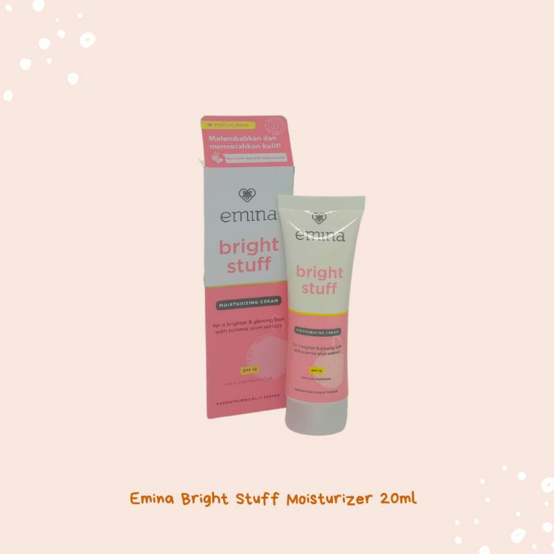 Jual Emina Bright Stuff Moisturizing Cream 20ml Moisturizer Shopee