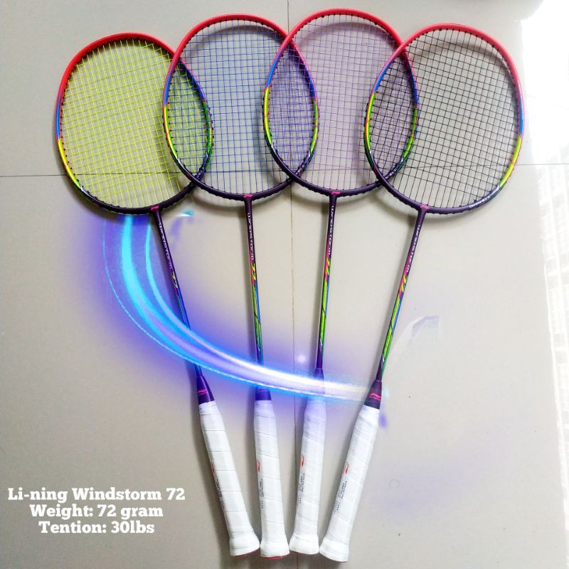 Jual Raket Badminton/Raket Bulu Tangkis Li-Ning Windtorm 72 Grade Super ...