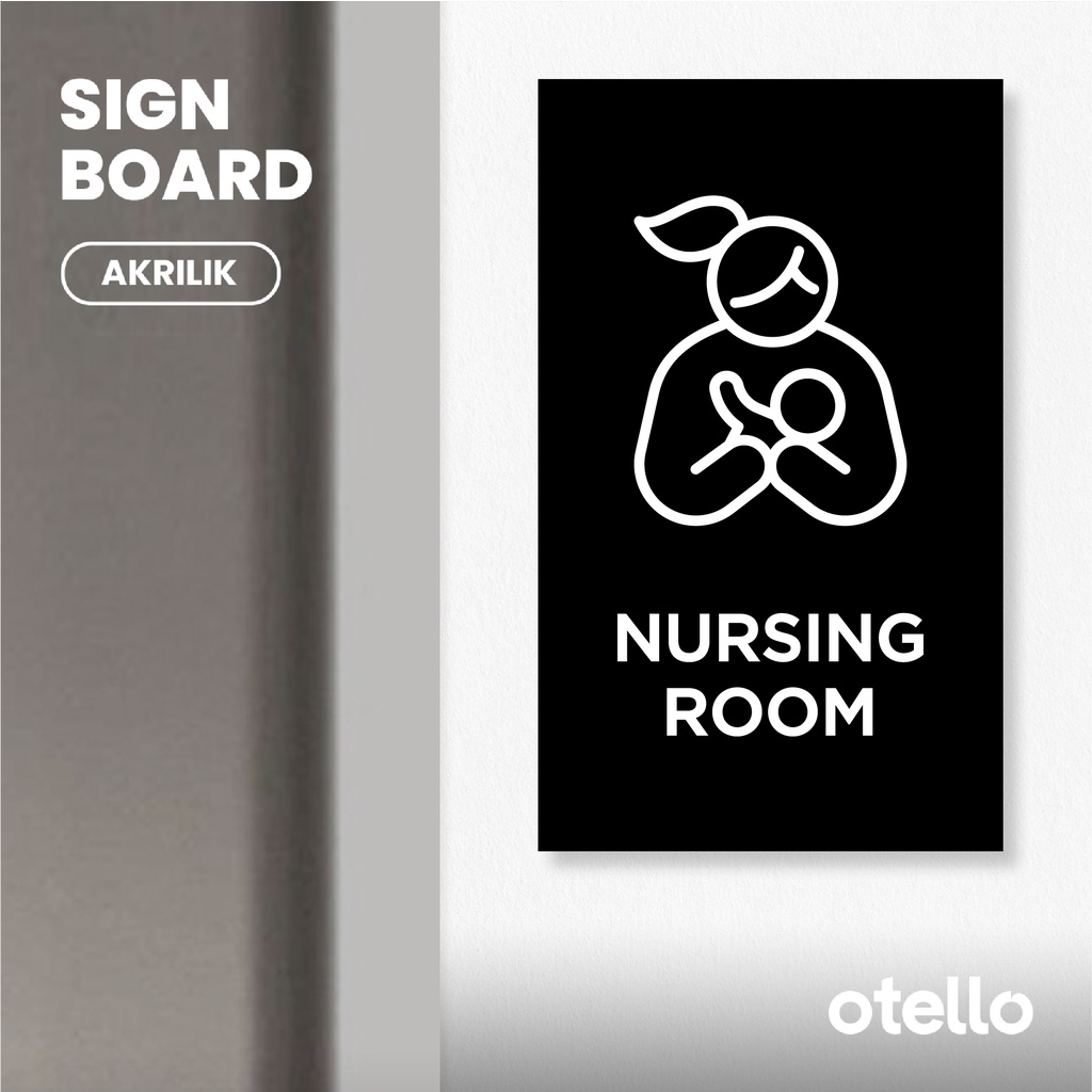 Jual Otello - Signage Nursing Room Sign Board Akrilik Print Papan Nama ...